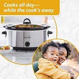 Crockpot Oval Manual Slow Cooker, 8 quart, Stainless Steel (SCV800-S)