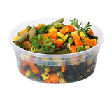 [TashiBox] 8 oz plastic food storage containers with lids - 40 sets