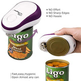 Electric Can Opener, Bangnui Automatic Can Opener, One Button Start&Auto Stop Can Opener, Purple