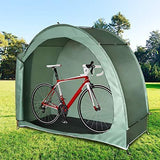 H&ZT Portable Pop Up Bike Tent Space Saving Outdoor Storage Shed Tent Weather Resistant Protection with Carrying Case (Dark Blue (Zipper Upgraded))