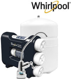 Whirlpool WHAROS5 Reverse Osmosis (RO) Water Filtration System With Chrome Faucet | Extra Long Life | Easy To Replace UltraEase Filter Cartridges, 14