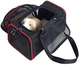 Airline Approved Cat Carrier – KiddyWoof Small Pet Carrier Travel Dog Purse Bag, Portable Soft Sided Cat Carrier with Two Side Expandable for Little Animals, Rabbit, Kitties, Kitten and Puppy