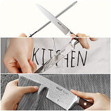 Knife Set,15-Piece Kitchen Knife Set with Block Wooden,Chef Knife Set with Sharpener,Germany High Carbon Stainless Steel Knife Block Set,Boxed Knife Sets,ROMEKER