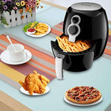 Homeleader Air Fryer, 2.6 Liter Hot Air Fryer, 1400W Oil Free Air Cooker with Timer & Temperature Control, Auto Shut Off, Black