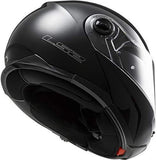 LS2 Helmets Strobe Solid Modular Motorcycle Helmet with Sunshield (Gunmetal, XX-Large)