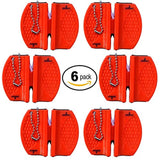 SiliSlick Bundle of 6. 2 Stage Portable Knife Sharpener. Tungsten and Ceramic blades for Complete and accurate sharpening