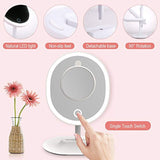MiroPure 5x Magnifying 16 LED Vanity Makeup Mirror with Touch-control Light Panel, USB Powered