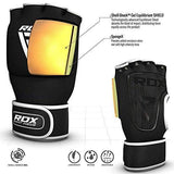 RDX Boxing Hand Wraps Inner Gloves for Punching - Neoprene Padded Fist Protection Bandages Under Mitts with Quick Long Wrist Support - Great for MMA, Muay Thai, Kickboxing & Martial Arts Training