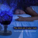 DIY Science Sky Projection Night Light Projector Lamp, Phantom Star Projector Night Lamp with 12 Romantic Constellation for Birthday, Party, Children's Day, Christmas, Anniversary