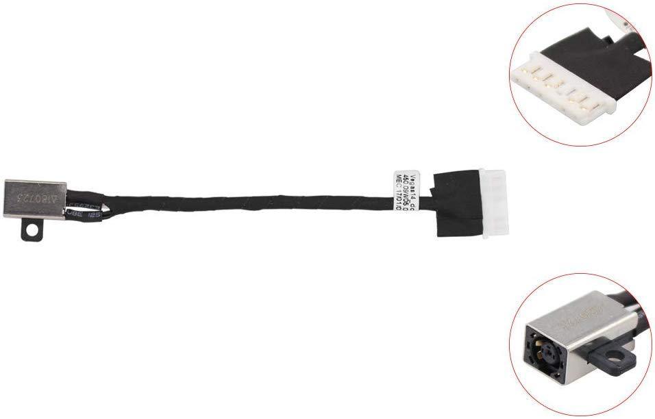 Replacement DC Power Jack Charging Port Socket Connector Plug Cable Harness for Dell Inspiron 15 3567 5664 i3567-5185BLK-PUS i3567-5820BLK i3567-3919BLK FWGMM 0FWGMM 450.09W05.0001