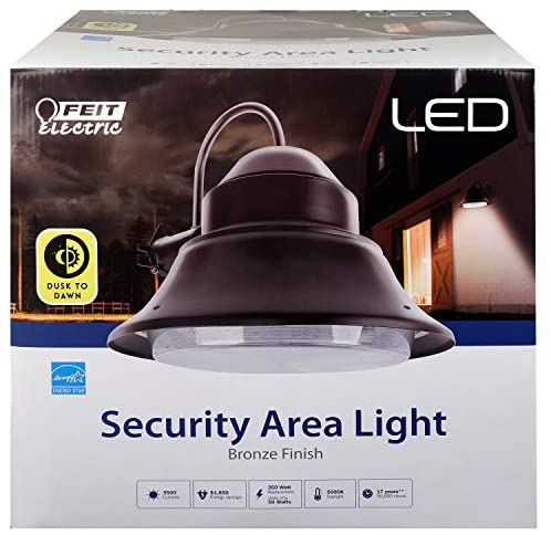 Feit Electric  LED Black Lantern, Security Outdoor Light, 2700K