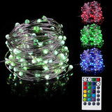LED Fairy Lights 33ft 100 LEDs Battery Operated String Lights Waterproof Multi Color Changing, Firefly Lights with Remote Control for Indoor,Outdoor,Bedroom,Patio,Wedding,Party Christmas Decorations