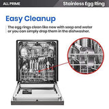 Silicone Egg Rings NonStick 4 Pack-Perfect Round Fried Egg Mold Cooking Rings Pancakes Molds