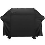 Homitt 7107 Grill Cover Kit, 44in X 60in Heavy Duty Waterproof PVC Facing BBQ Gas Grill Cover with Stainless Steel Grill Brush and Cooking Thermometer