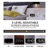 Home LED Clock-No Frills Simple Operation-Large Night Light-Loud Alarm-Snooze-Full Range Brightness Dimmer-Big White Digit Display …