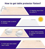 Clear Plastic Dining Table Protector Tablelcloth Desk Pad Mat Wooden Furniture Coffee Glass Side Table Cloth Table Top Protection Countertop Cover Waterproof Rectangular PVC Vinyl 24 x 24 Inches 2PCS