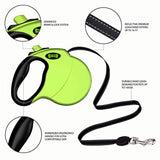 Ruff 'n Ruffus Retractable Dog Leash with Free Waste Bag Dispenser and Bags + Bonus Bowl | Heavy-Duty 16ft Retracting Pet Leash | 1-Button Control | Durable