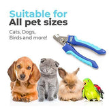 CleanHouse Pets Dog and Cat Nail Clippers, with Pet Safety Guard & Lock | Stainless Steel, Very Easy to Use - Best Pet Nail Trimmers for Animals. Small and Large Size