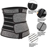 KIWI RATA Neoprene Sauna Waist Trainer Corset Sweat Belt for Women Weight Loss Compression Trimmer Workout Fitness