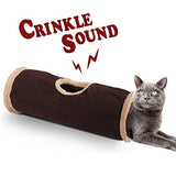 ALL FOR PAWS Crinkle Cat Tunnel Tube Collapsible Play Toy Fun for Rabbits, Kittens, and Dogs