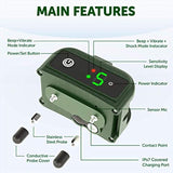 TBI Pro [Newest 2019] Rechargeable Bark Collar - Upgraded Smart Detection Module w/Triple Stop Anti Barking Modes: Beep/Vibration/Shock for Small, Medium, Large Dogs All Breeds - IPx7 Waterproof