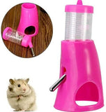 B.C Pet Small Animals Hamster Hideout Drinking Waterer 2-in-1 Water Bottle with Base Hut for Small Animals PBA Free