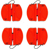 SiliSlick Bundle of 6. 2 Stage Portable Knife Sharpener. Tungsten and Ceramic blades for Complete and accurate sharpening