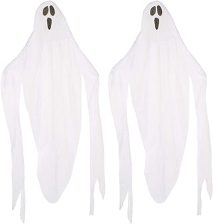 Halloween Indoor Outdoor Decoration - Set of 2 Giant Hanging Ghosts