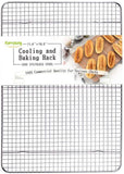 Stainless Steel Wire Cooling Rack, Cookie Cooling Rack, Baking Rack, Grid Design, Size 12" x 17" Dishwasher Safe Wire Rack. Fits Half Sheet Cookie Pan Oven Safe Rack