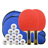 SSHHI Ping Pong Racket, Suitable for Beginners, 2 Pcs Ping Pong Paddle, Flared Handle, Strong/As Shown/C