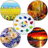 Penta Angel Art Paint Tray Palette 3Pcs 6 Well Plastic Rectangular Paint Tray for Kids Watercolor Painting (Square-3PCS)