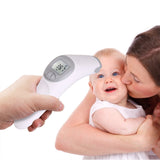 Fam-health Non Contact Infrared Digital Forehead Thermometer for Baby, Adult and Elderly - 20 Memory Recall- Fever Alarm [2018 New Version] (Grey)