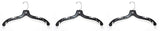 NAHANCO 2500 Plastic Dress Hanger, Heavy Weight, 17", Black (Pack of 100)
