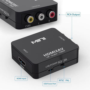 HDMI to RCA, HDMI AV Video Audio Composite PAL / NTSC Converter