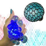 MorganProducts Led Anti Stress Ball - Squishy Light up Ball - Anti Stress Toys - Toys for Kids - Mesh Stress Ball - Grape Ball - DNA Ball - Prime Toys - Slime Stress Ball - ADHD Fidget Toys