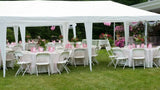 Delta 10'x30' Wedding Tent White - Party Gazebo Pavilion Catering Carport Shelter Canopies