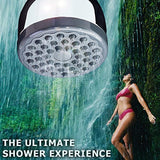 Shower Head - LIMITED TIME SALE - High Pressure High Flow Fixed Chrome 3 Inch Showerhead - Removable Water Restrictor - The Best Shower Head for Low Water Pressure