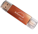Avomoco OTG 128GB USB Flash Drive for Android Phones,Tablets and PCs, Photo Stick for Android Phone with The Micro Port,Samsung Galaxy S7/S6/S5/S4/S3/Note5/4/3/2,A7/A8/A9,C5/C7 etc.(for Micro Port.)