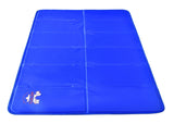 Comfortable Extra Large Cooling Mat for Dogs/Cats, Self Cooling Gel Mat, Pressure Activated, Travel Indoor & Outdoor Pet Mat, Non-Toxic Dog Mat, Floor Bed Car Sofa Etc, Blue (35.5" x 19.5" L) by Rau De Pet