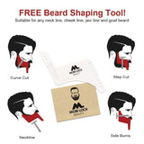 Best Beard Shaving Bib – The Smart Way to Shave – Beard Trimming Apron - Perfect Grooming Gift or Mens Birthday Gift – Includes Shaping Comb, Bag, and Grooming E-Book by Mobi Lock