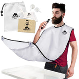 Best Beard Shaving Bib – The Smart Way to Shave – Beard Trimming Apron - Perfect Grooming Gift or Mens Birthday Gift – Includes Shaping Comb, Bag, and Grooming E-Book by Mobi Lock
