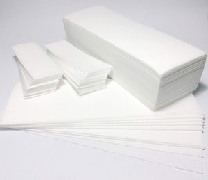 The Quality Non-Woven Wax Strips - Facial and Full Body Sizes Available, 200 Wax Strips (100 Small,100 Large)