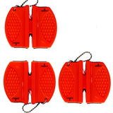 SiliSlick Bundle of 6. 2 Stage Portable Knife Sharpener. Tungsten and Ceramic blades for Complete and accurate sharpening