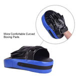 Portzon Curved Boxing Mitts,Pro Grade Leather Training Gloves, Perfect for MMA Sparring Muay Thai Kickboxing,1 Pair