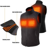 Sunbond Heated Vest with Battery Pack,Electric Warm Vest, Heating Vest for Skiing Skating Hiking Hunting Fishing and Motorcycle Riding,Best Gift for Your Father Husband and Families