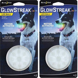 Nite Ize GlowStreak LED Dog Ball, Lights Up for Night Play Color:Disc-O Pack of 2