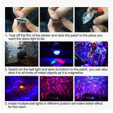 [2-Pack] Wireless Disco Ball Lights Battery Operated Sound Activated LED Party Strobe Light Mini Portable RGB DJ Stage Light with USB by Opard