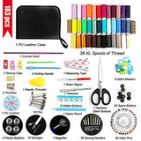 Sewing Kits for Adults Travel Sewing Kit, SAKEYR 183 Premium Sewing Supplies with Buttons/Needle/38 XL Thread/Scissors etc, Large Basic Sewing Kit for College Student/Kids/Beginners/Men/Women