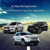 A Plus Dog Seat Covers for Car, Back Seat Covers for Dogs, Jeep Pet Seat Covers, SUV Rear Seat Dog Hammock Protector, Dog Seat Covers with Side Flaps