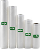 GOGING Vacuum Sealer Rolls(2), Large 11" x 196" & 8" x196" Combo Commercial Grade Plastic Food Vac Storage & Seal